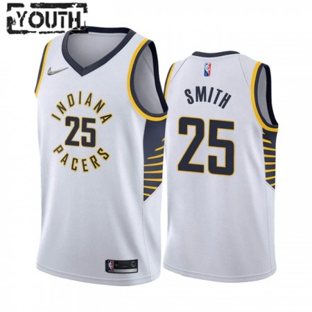 Dres Indiana Pacers Jalen Smith 25 Nike 2022-23 Association Edition Bijela Swingman - Dječji